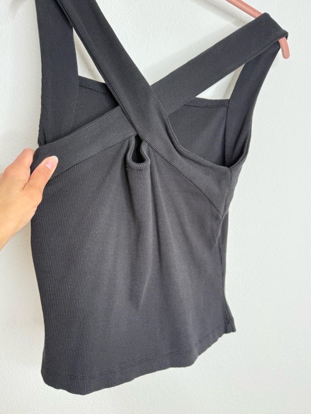 Anthropologie Square-Neck Halter Tank Black Sz Medium NWt - Picture 14 of 16